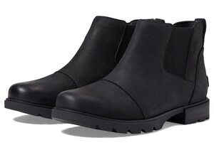 Sorel Women's Emelie LLL Chelsea Waterproof Boot - Black, Black - 9